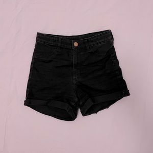 H&M Denim Shorts w/ Real Pockets and Gold Button
